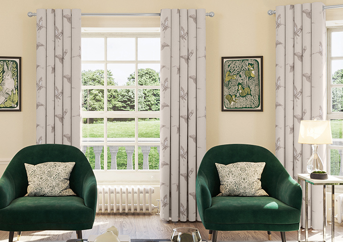 Cranes, Pearl - Made to Measure Curtains - Image 3